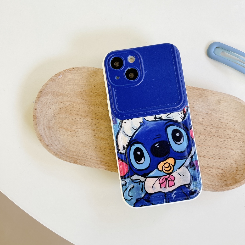 Ốp Điện Thoại tpu Dẻo Họa Tiết Hoạt Hình Stitch Đơn Giản Chống Rơi Cho iPhone 14 13 12 11 PRO MAX