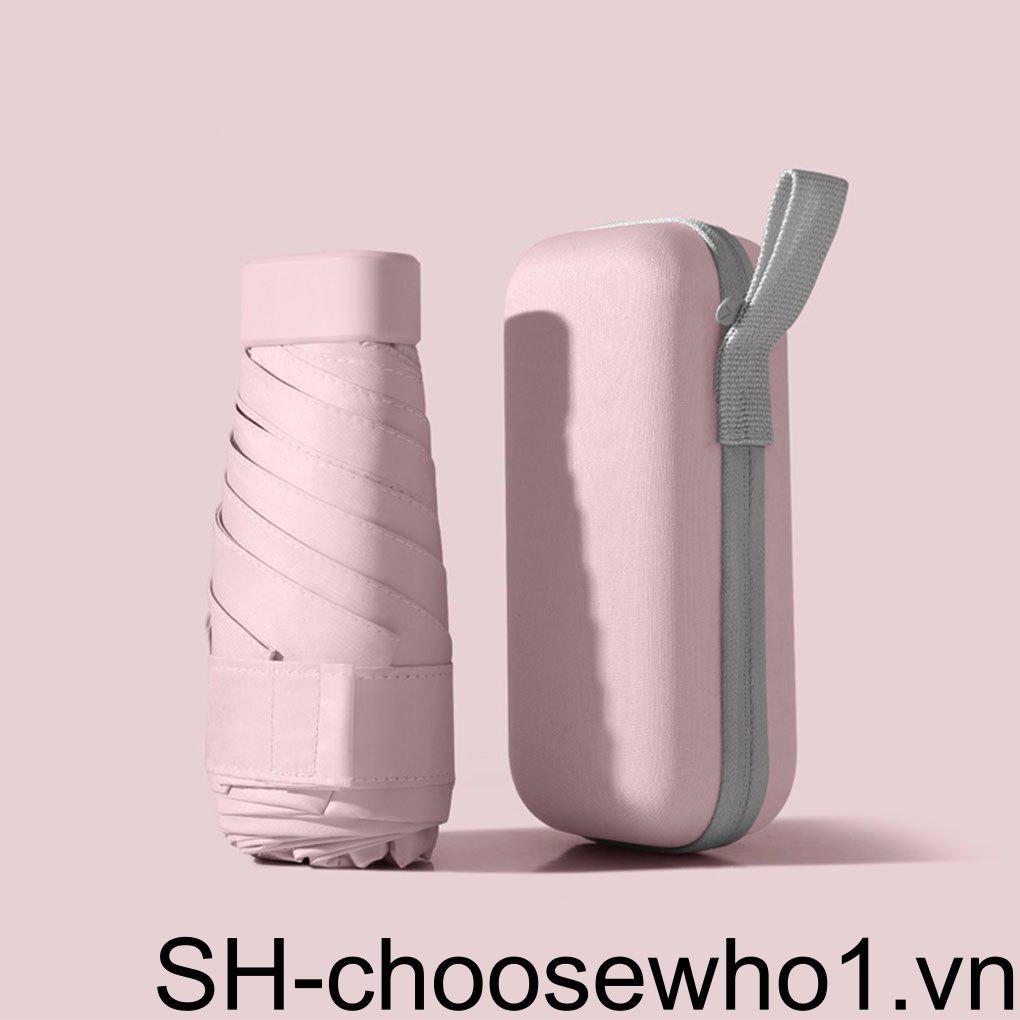 Dù Gấp 6 Khúc Chống Mưa / Nắng / Gió Có Thể Gấp Gọn Tiện Dụng Cho Nam Và Nữ