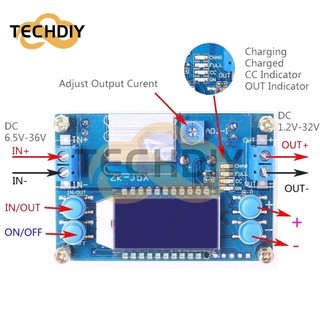 Mô đun điều áp cc cv dc 6.5-36v xuống 1.2-32v 5a 75w chuyên dụng