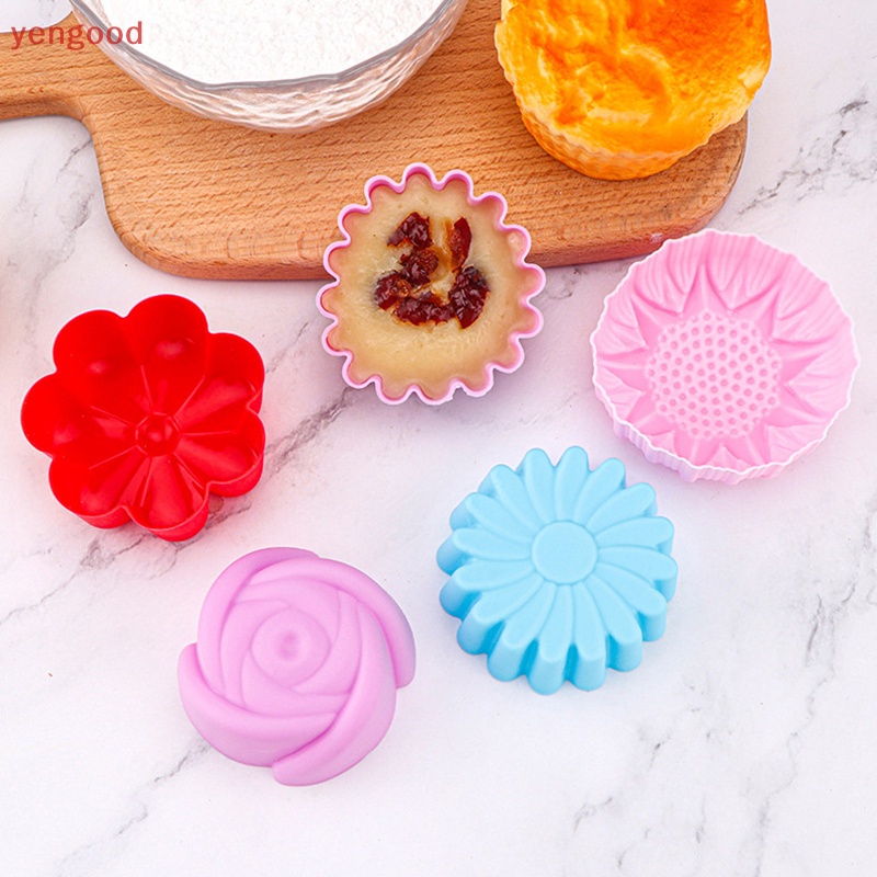 Set 6 Khuôn Silicone Làm Bánh Cupcake / Muffin DIY Tiện Dụng
