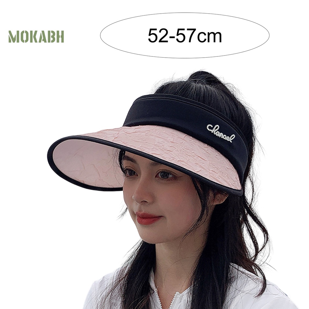 Mũ Lưỡi Trai Hở Chóp Chống Tia UV Chống Trượt Trọng Lượng Nhẹ Thời Trang Mùa Hè Cho Nữ