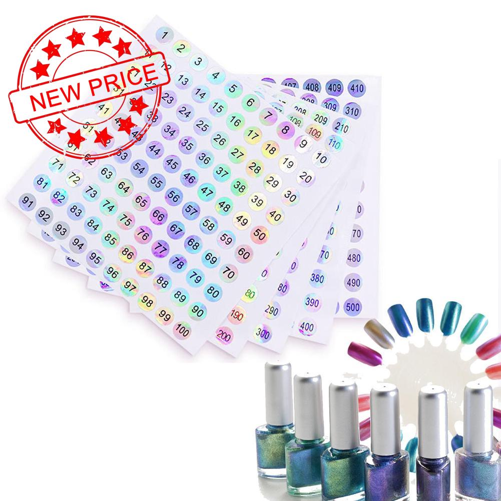 Miếng Dán Trang Trí Móng Tay Chống Thấm Nước Họa Tiết Số 1-500 Q2O0