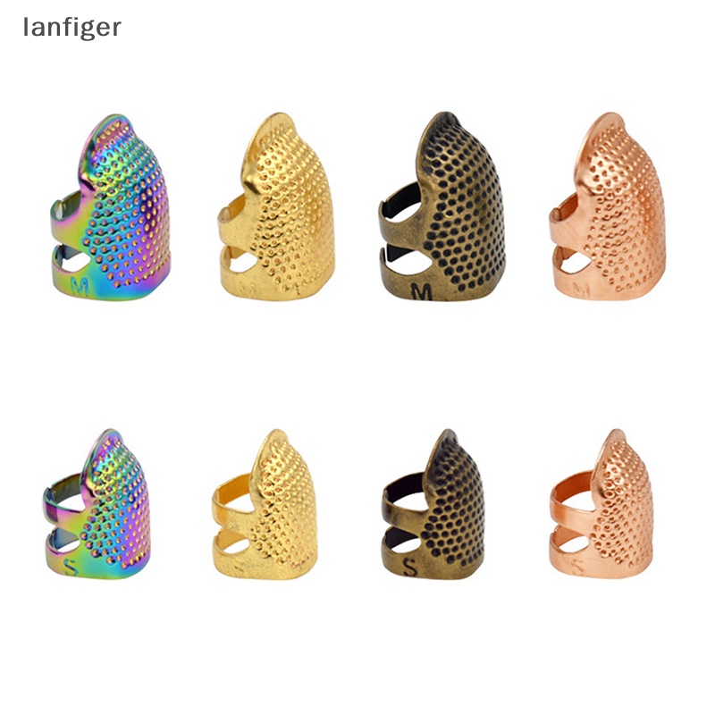 Dụng Cụ Bảo Vệ Ngón Tay Khi May Vá Bằng Kim Loại Màu Vàng