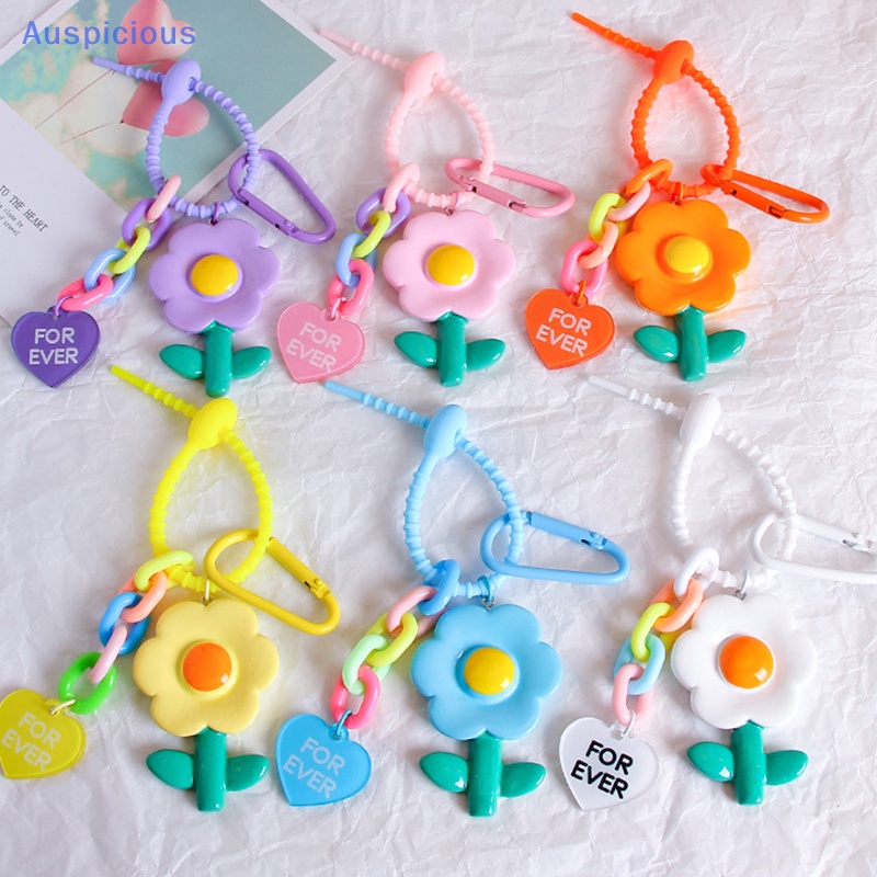 Móc Khóa Hình Hoa Hướng Dương Màu Sắc Ngọt Ngào Xinh Xắn