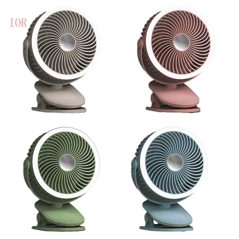 Quạt Mini Siêu Nhẹ Sạc USB 3 Tốc Độ Có Kẹp Gắn Bàn Làm Mát Tiện Dụng