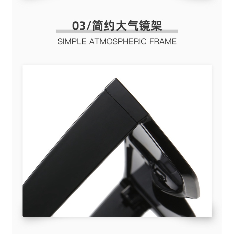 Kính Mát Gọng Vuông Lớn Phong Cách Âu Mỹ Thời Trang Cho Nam