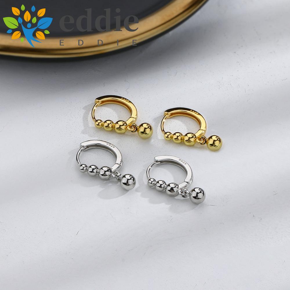 Bông Tai Dạng Vòng Hình Chữ D Bằng Đồng 26Eddie Ngọt Ngào Đơn Giản Thời Trang Kpop