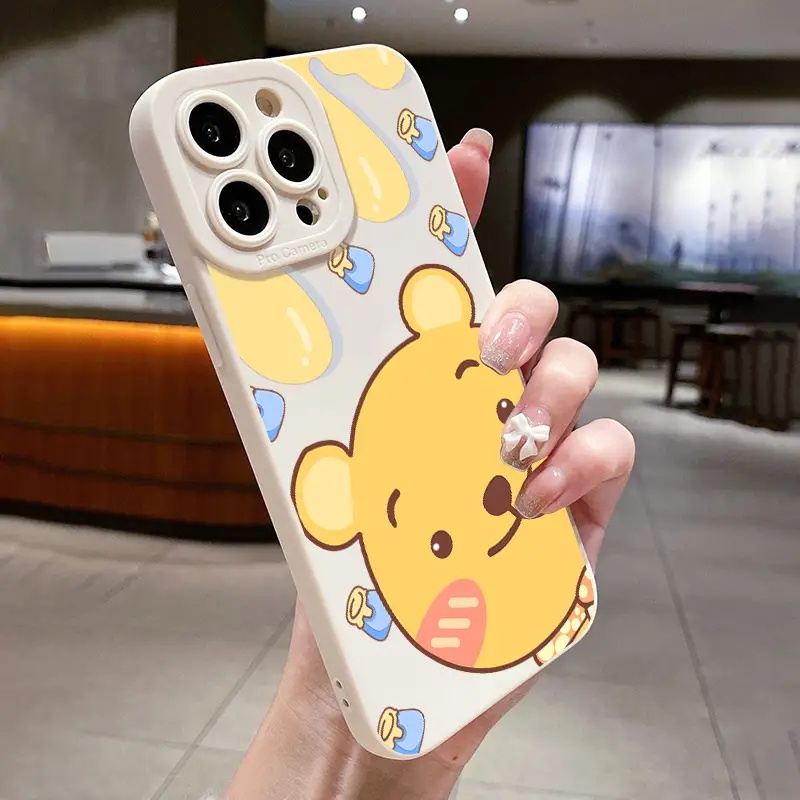 Ốp Điện Thoại TPU Silicon Hình Gấu Cho IPhone 14 13 Pro Max 11 12 Pro Max XS X XR SE 2020 6S 8 7 Plus
