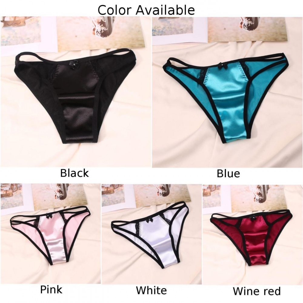 Quần Lót Lụa Satin Thoáng Khí Thoải Mái Cho Nữ