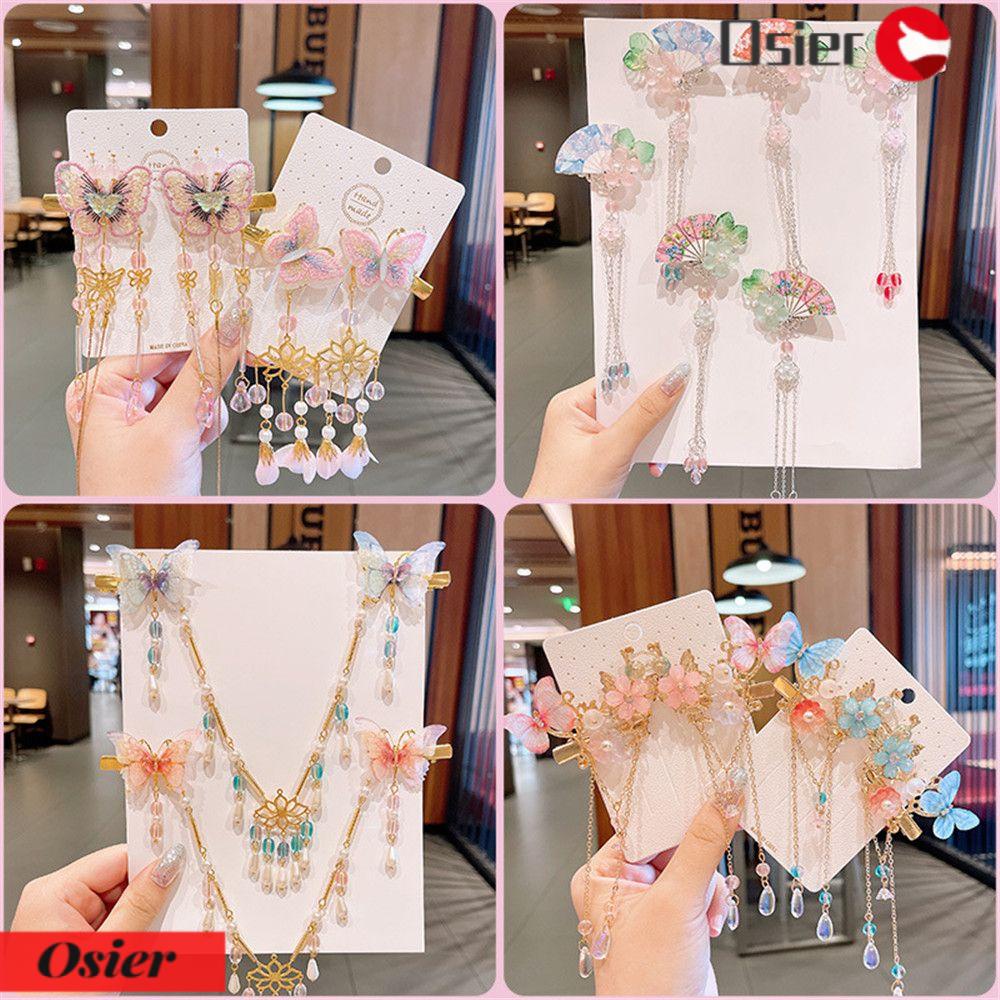 Bộ 1 Kẹp Tóc Hình Bướm Có Tua Rua Cho Nữ