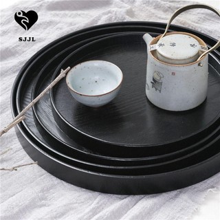 Khay Trà Hình Tròn Phong Cách Trung Hoa Truyền Thống 21cm / 24cm / 27cm / 30cm