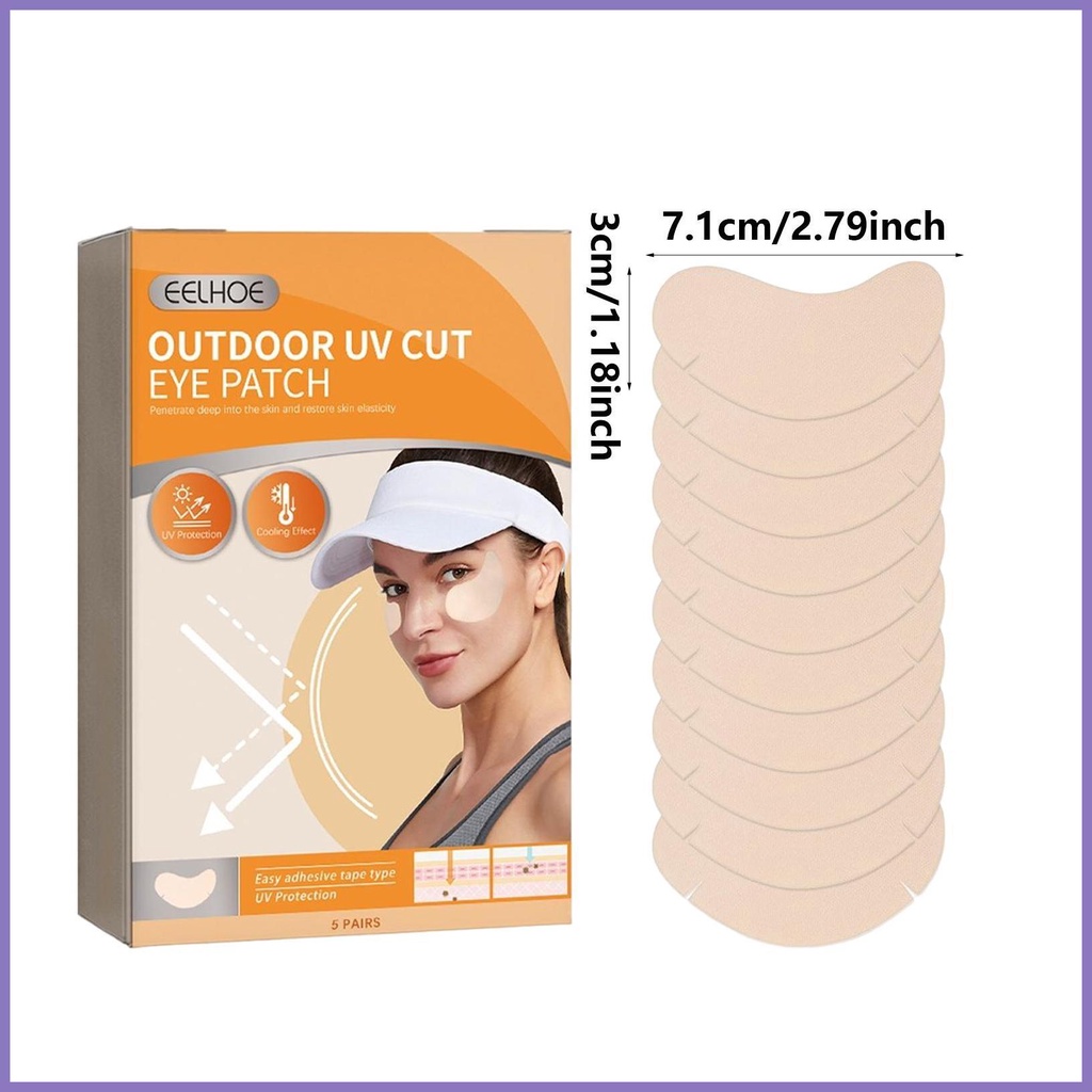 Miếng Dán Chống Nắng Tia UV Cho Mặt Và Mắt Dùng Dưới Cánh Tay / Má Hồng Mịn Màng Khi Hoạt Động Ngoài Trời nota2vn