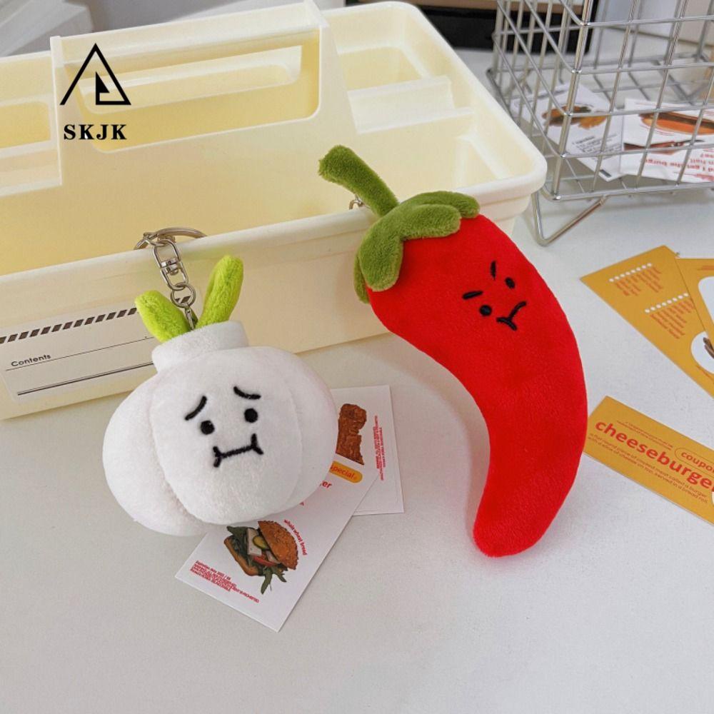 Móc Khóa Hình Rau Củ Quả Nhồi Bông Dễ Thương