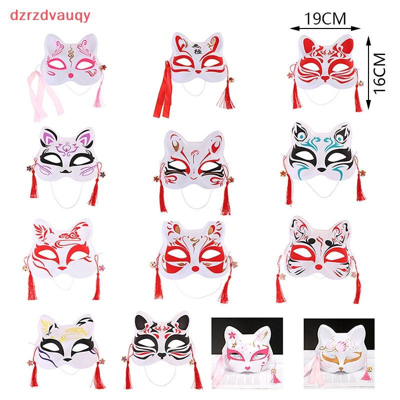1 Cái Mặt Nạ Anime cáo mặt nạ mèo nửa mặt mặt lễ hội hóa trang đạo cụ Cosplay Tiệc Tùng mới