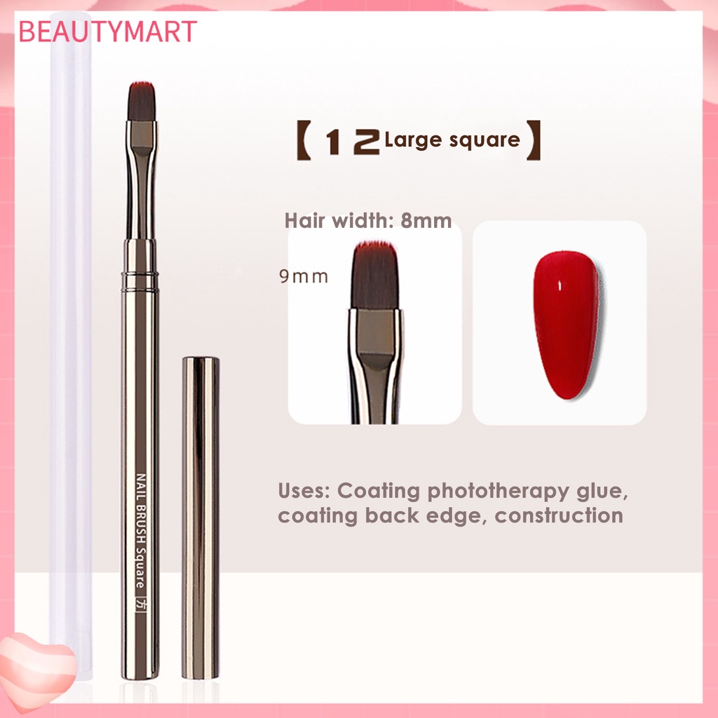 Cọ Vẽ Móng Nghệ Thuật Kèm Nón Đầu Cọ Linh Hoạt Không Nhuộm Màu Chuyên Dụng Cho Salon