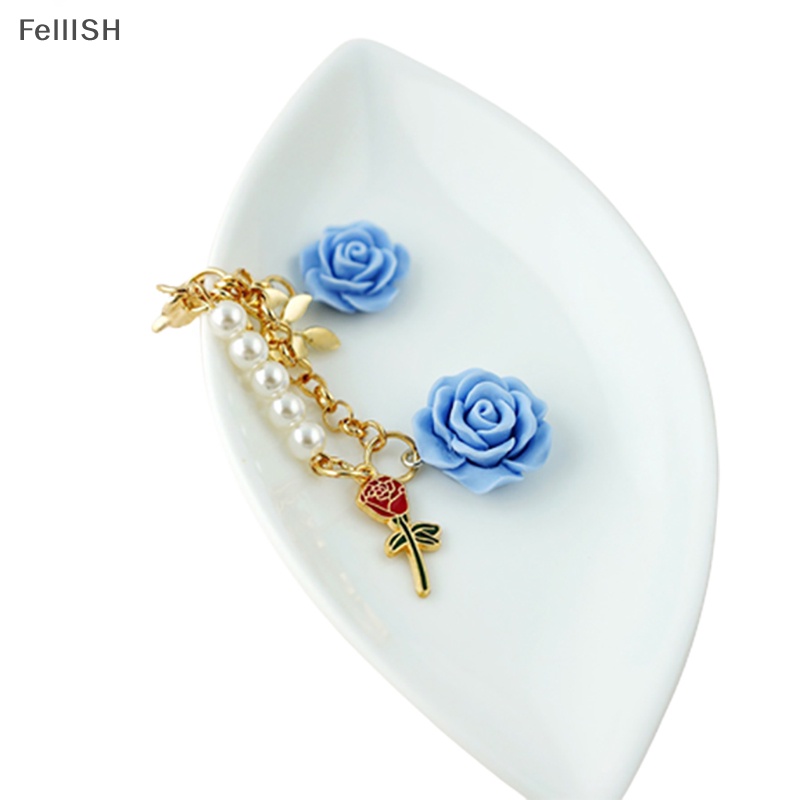 Móc Khóa Tua Rua Hình Bông Hoa Bằng Nhựa Resin Thời Trang Cho Nữ 439br