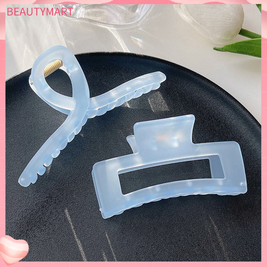 Kẹp Tóc Càng Cua Rỗng Co Giãn Tốt Cố Định Tóc Màu Sắc Ngọt Ngào Cho Nữ