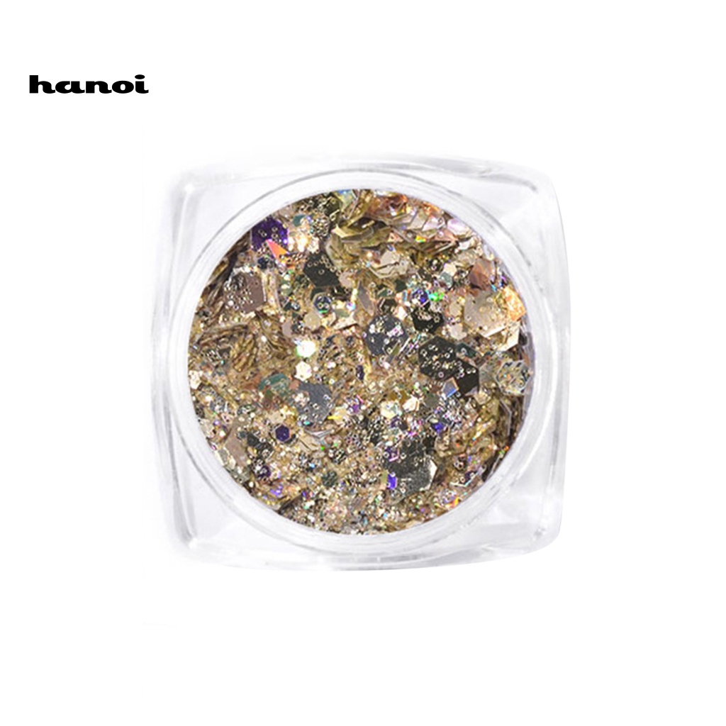 1 Lọ Kim Tuyến Lục Giác Siêu Mỏng Chống Nứt Nhiều Màu Sắc Trang Trí Móng Nghệ Thuật