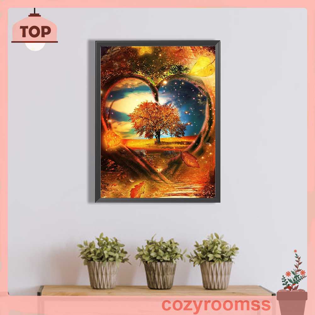 Tranh Đính Đá Kim Cương Toàn Bộ 5D DIY Hình Vẽ Cây