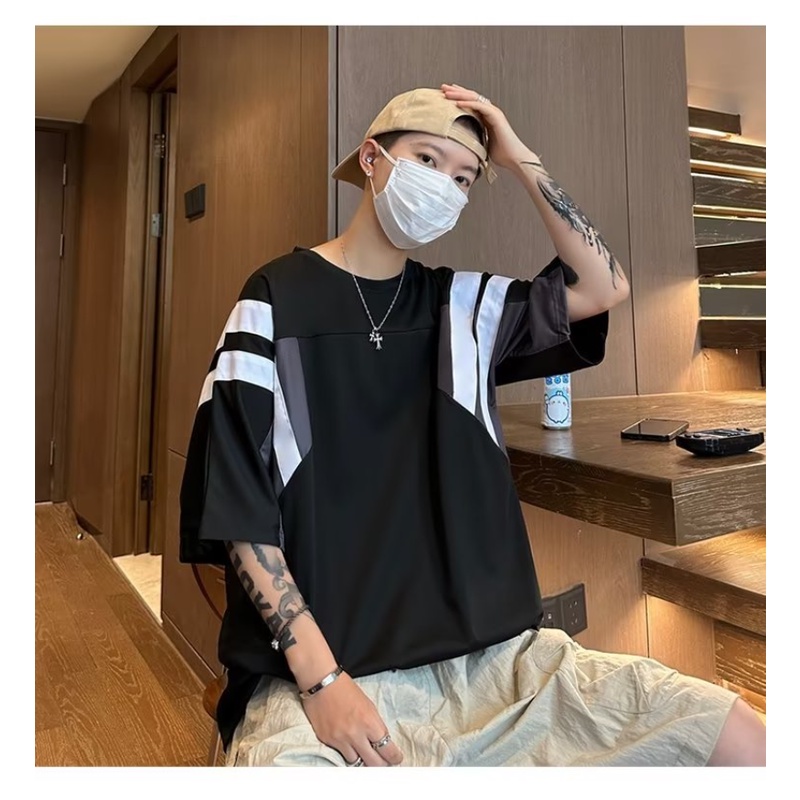 Áo Thun Tay Ngắn Phong Cách Đường Phố Âu Mỹ Thời Trang Mùa Hè Cho Nam