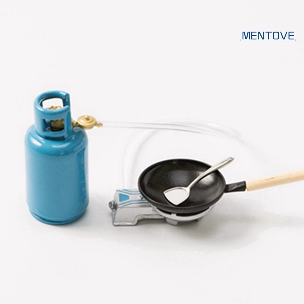 Đồ trang trí Bếp Gas Mini Bằng Hợp Kim Kẽm Tỉ Lệ 1 / 12 Dùng Trang Trí Nhà Búp Bê