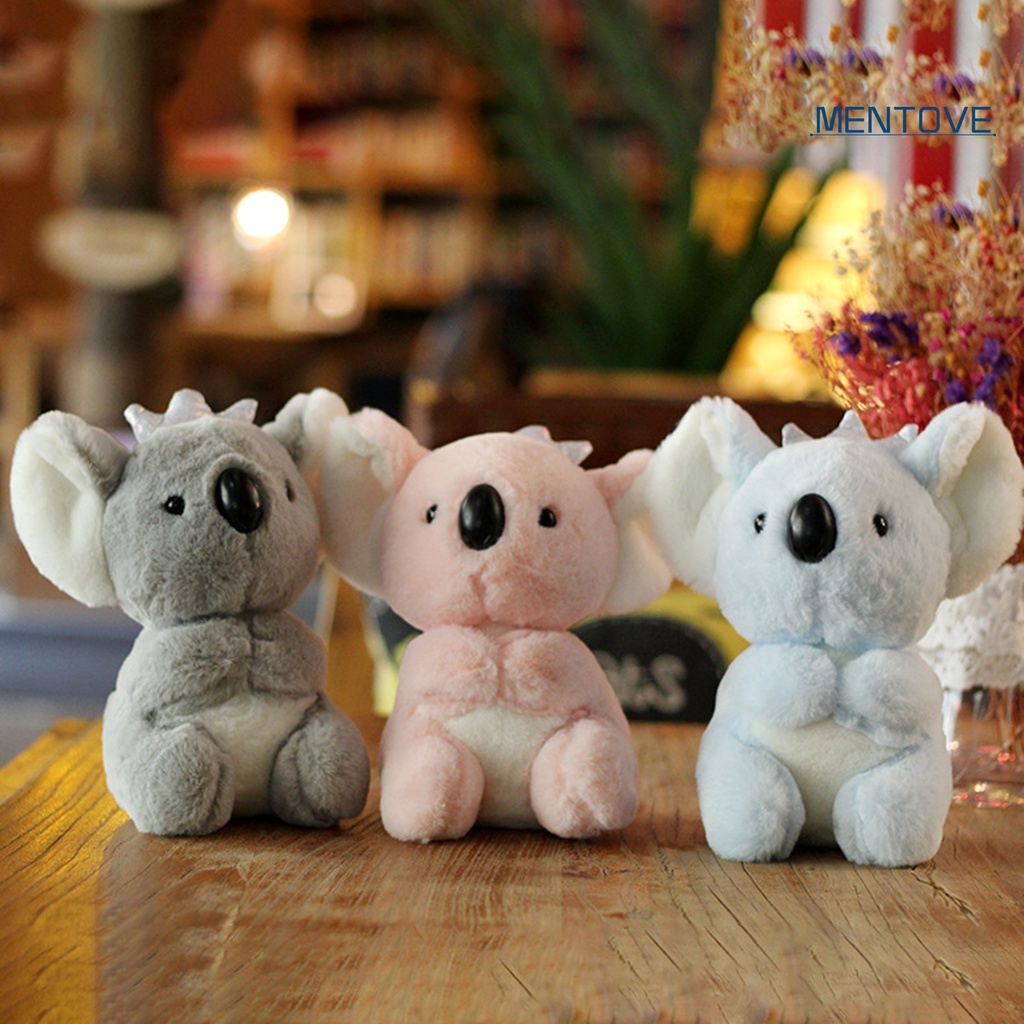 [MT] Thú Nhồi Bông Hình Gấu Koala Đeo Vương Miện Bằng Cotton PP Cảm Ứng Sống Động Thoải Mái