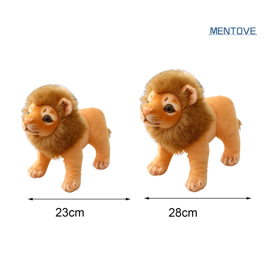 Đồ chơi nhồi bông Hình Sư Tử Mềm Mại Kích Thước 23 / 28cm Trang Trí Ghế Sofa