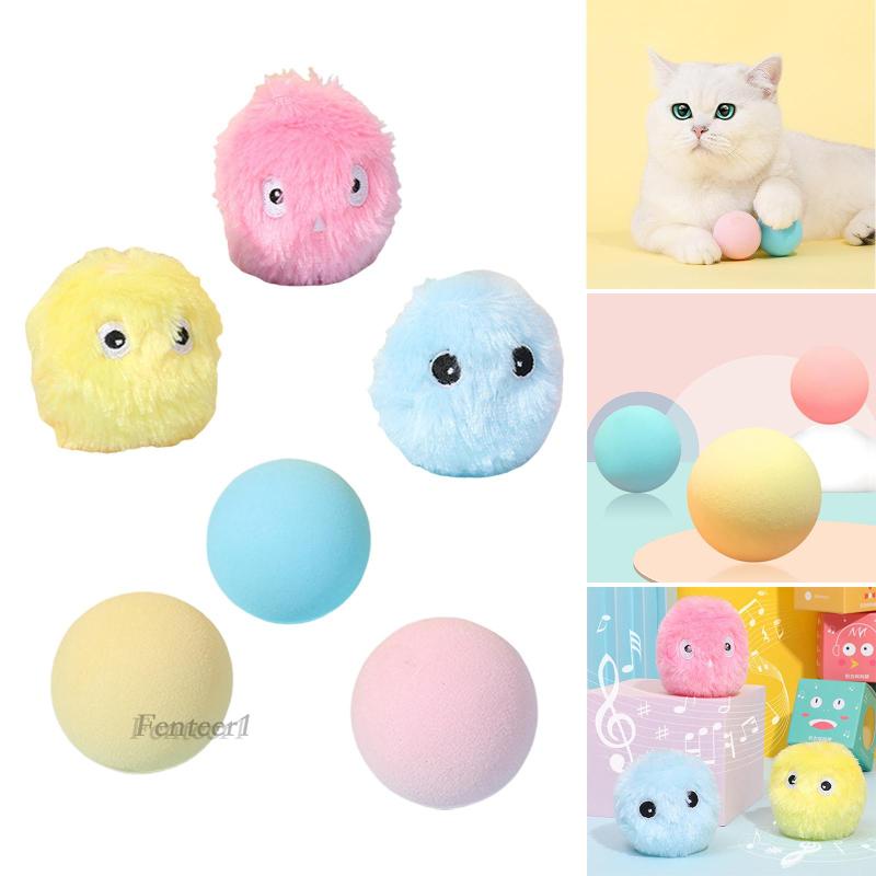 Set 1 / 3 Quả Bóng Đồ Chơi Tập Tương Tác Vui Nhộn Cho Mèo