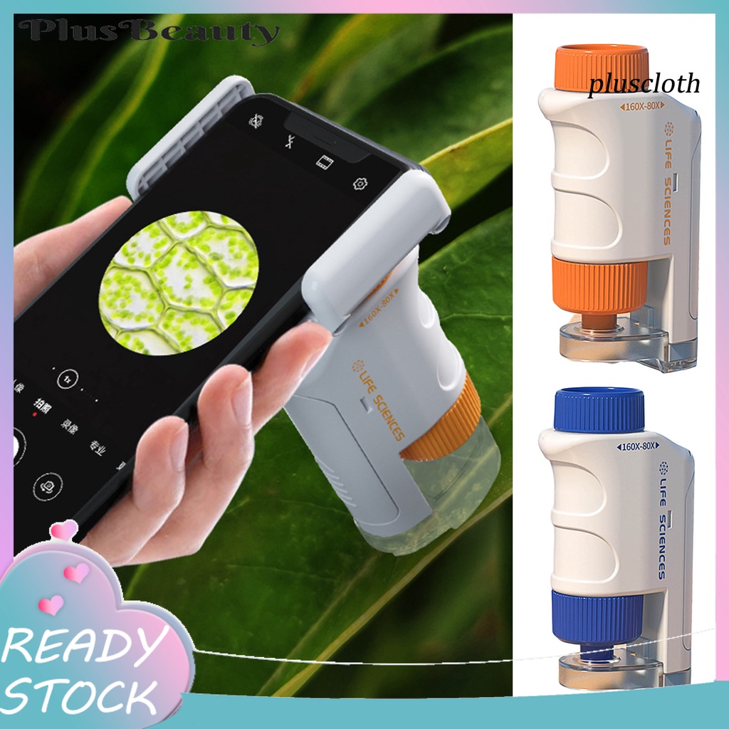 1 Bộ Kính Hiển Vi Cầm Tay Phóng Đại 80-160 Bước Đồ Chơi Thí Nghiệm Khoa Học