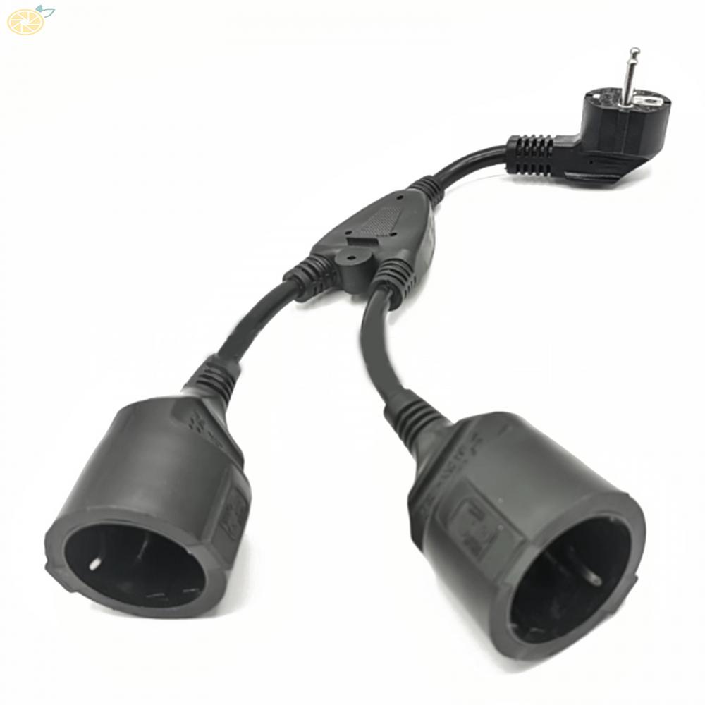 【VARSTR】2-in-1 socket adapter with flexible cable for protective contact extension cable