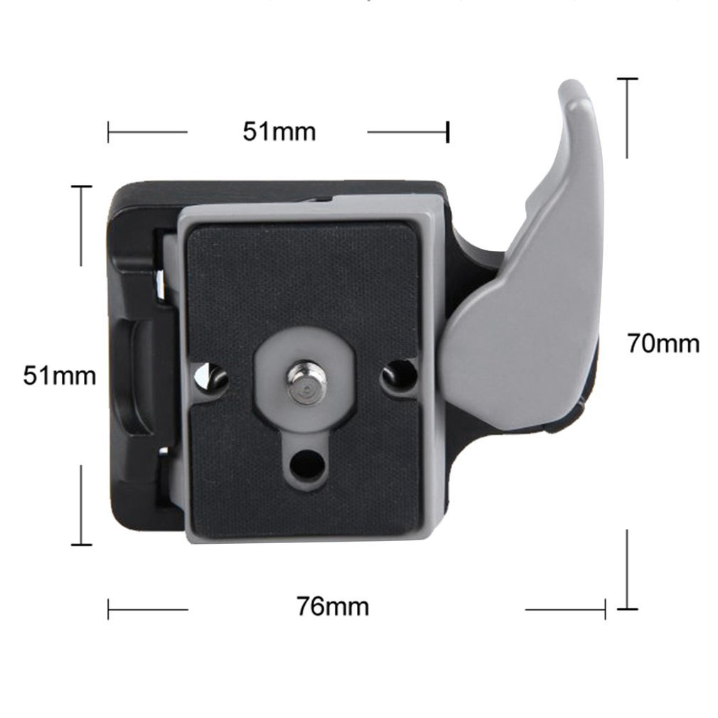 Camera 323 Quick Release Clamp Adapter For Manfrotto 200Pl-14 Compat Plate 496Rc 498Rc2 804Rc2 Aluminum Alloy 3/8 1/4 [Q/15]