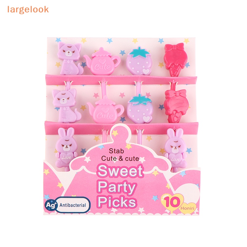 1 Bộ Nĩa Ăn Trái Cây / Tráng Miệng / Đồ Ăn Tráng Miệng Hình Hoạt Hình Mini Dễ Thương Dành Cho Trẻ Em