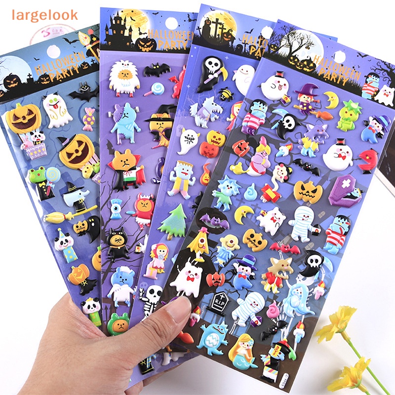 1 Nhãn Dán PVC Hình Bí Ngô Halloween Dễ Thương Trang Trí Sổ Tay / Nhật Ký diy