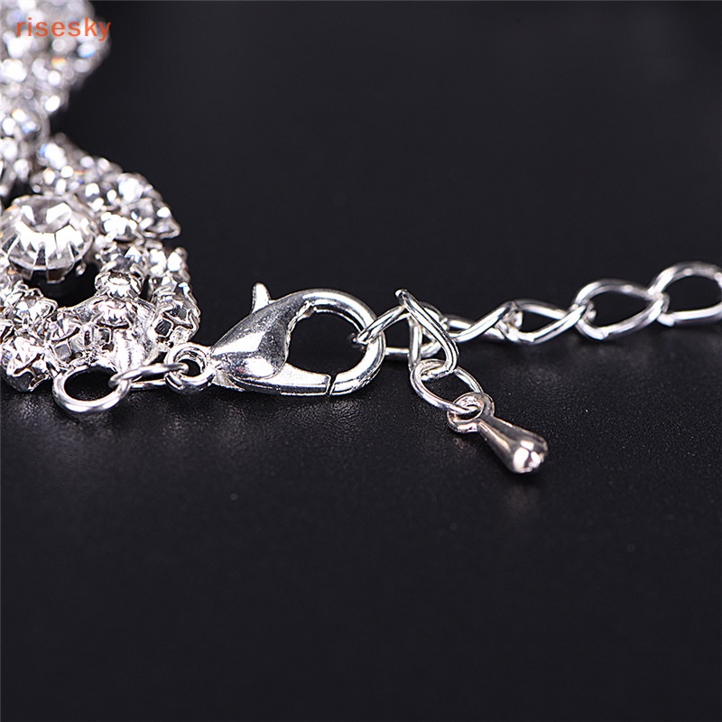 Vòng Tay Đính Đá Pha Lê Sang Trọng Cho Nữ