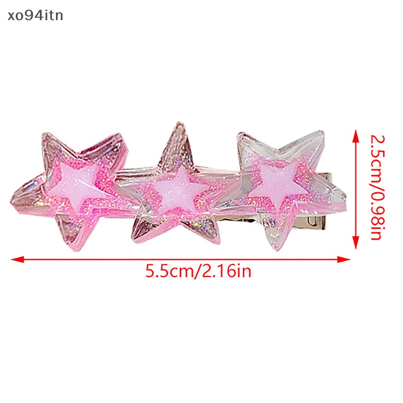 Kẹp Tóc Hình Ngôi Sao Trong Suốt Lấp Lánh Thời Trang