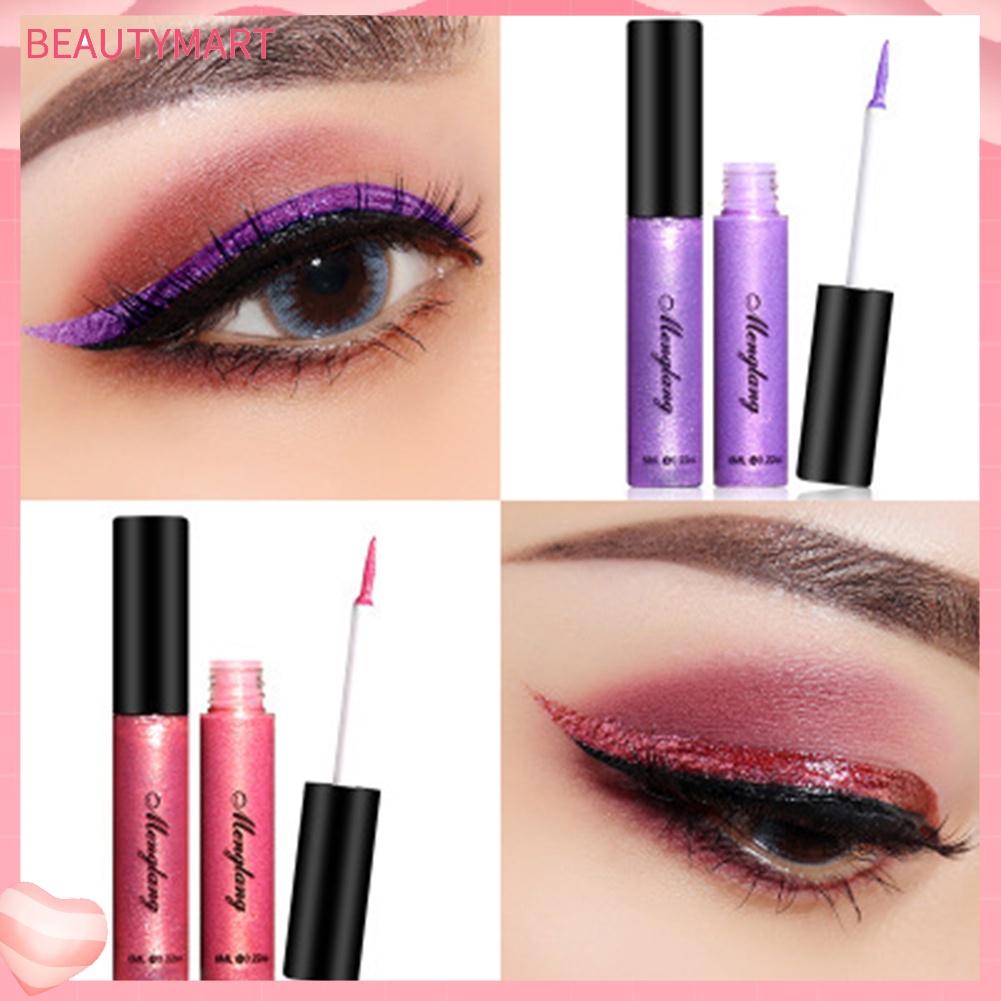 Bút Kẻ Mắt Dạng Lỏng Menglang Màu Ánh Kim Lấp Lánh Chống Thấm Nước Lâu Trôi