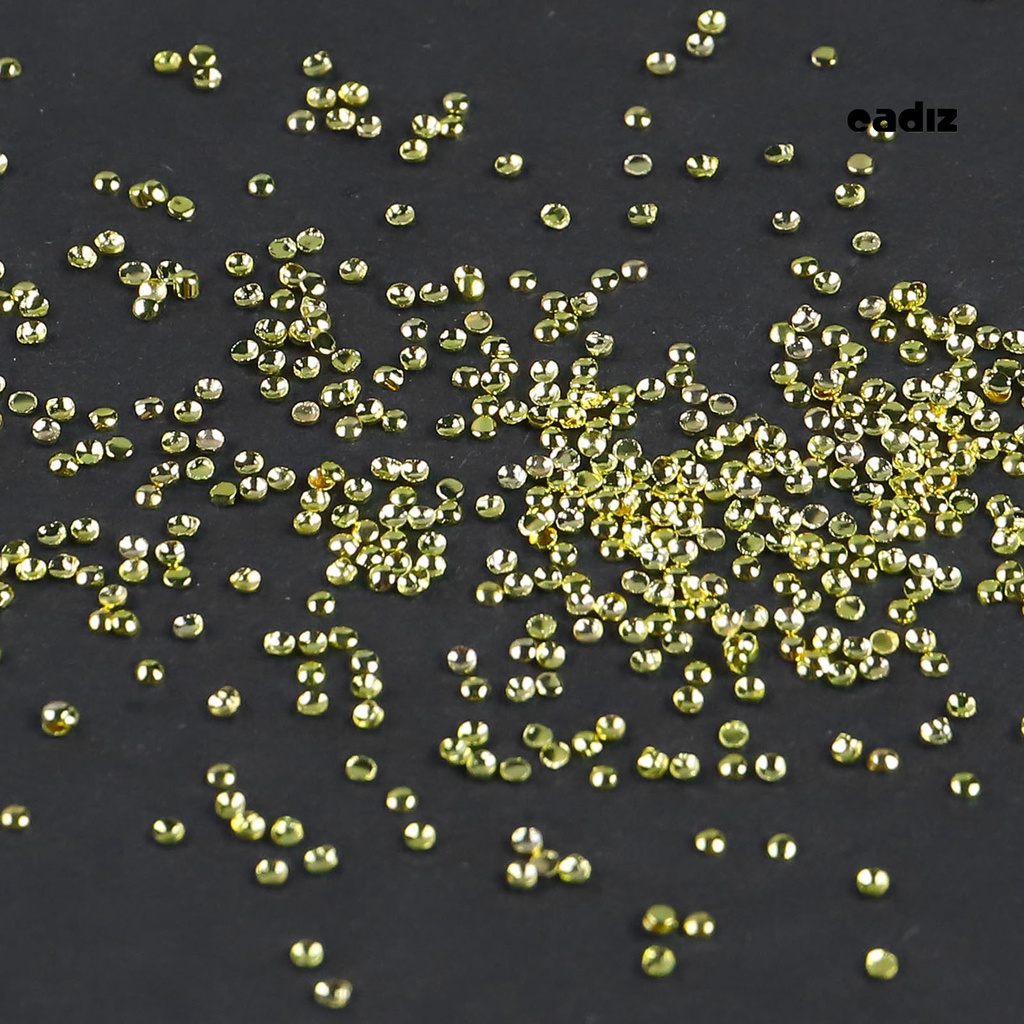 Set 1000 Hạt Kim Loại Tròn Dùng Trang Trí Móng Tay / Điện Thoại DIY
