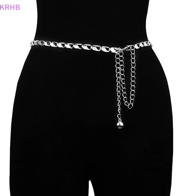 Thắt Lưng Dây Xích Màu Vàng Kim Sáng Tạo Đơn Giản Cho Nữ Mới