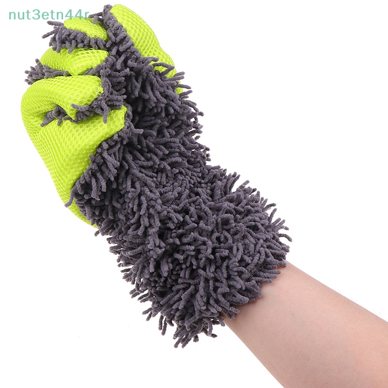 1x làm sạch Găng tay xe bọt biển Mitt microfiber nội thất bên ngoài chăm sóc rửa công cụ cửa hàng