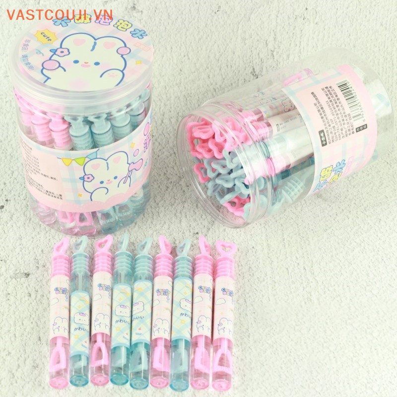 Bộ 36 Ống Thổi Bong Bóng Xà Phòng Tự Làm Hình Ngôi Sao / Trái Tim Nhiều Màu Sắc Dùng Trong Tiệc Sinh