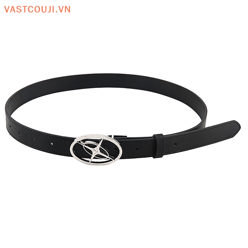 Thắt Lưng Da Khóa Kim Loại Hình Ngôi Sao Phong Cách Gothic Thời Trang Cho Nam Và Nữ