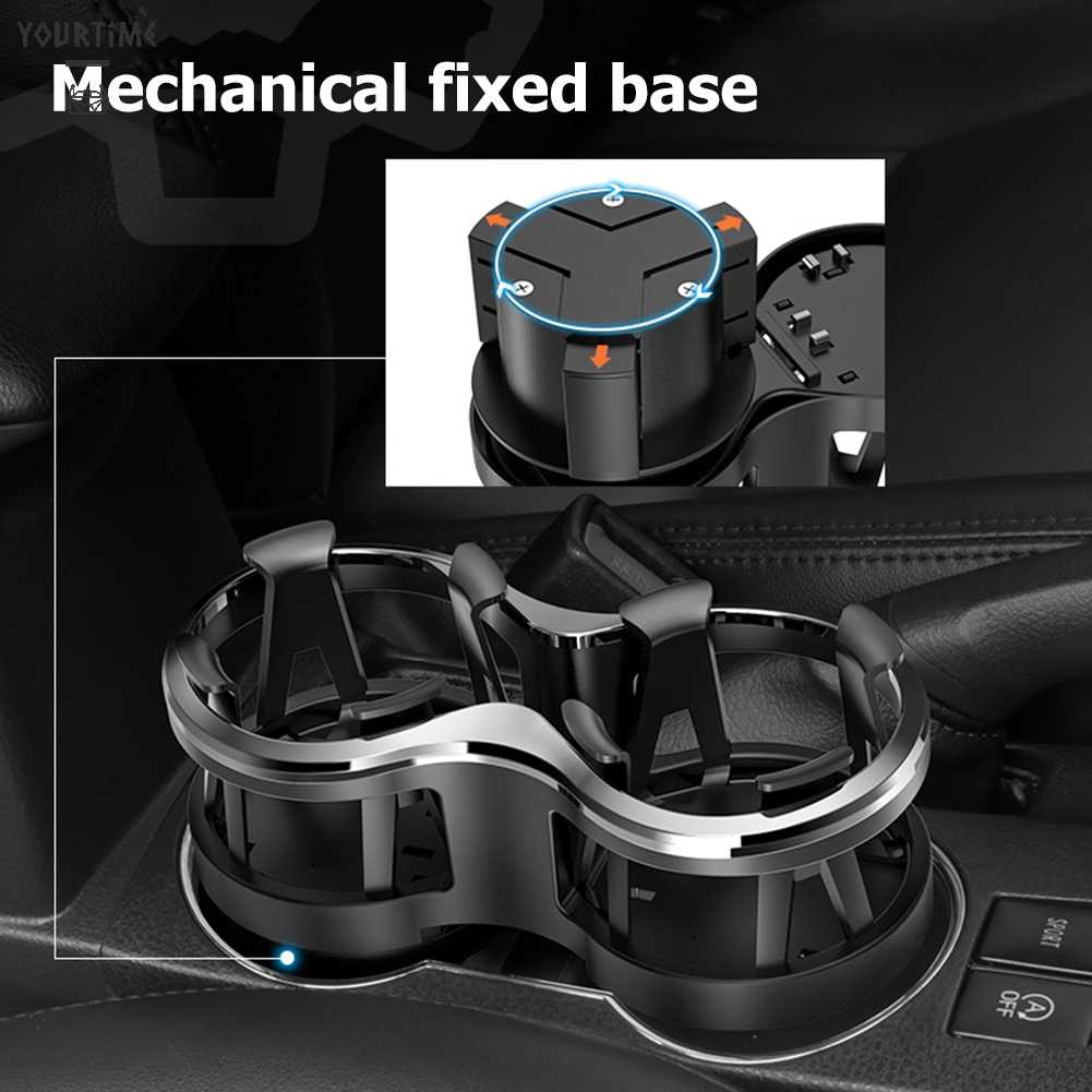 Giá Đỡ Cốc Uống Nước Hai Lỗ Dùng Trong Xe Hơi