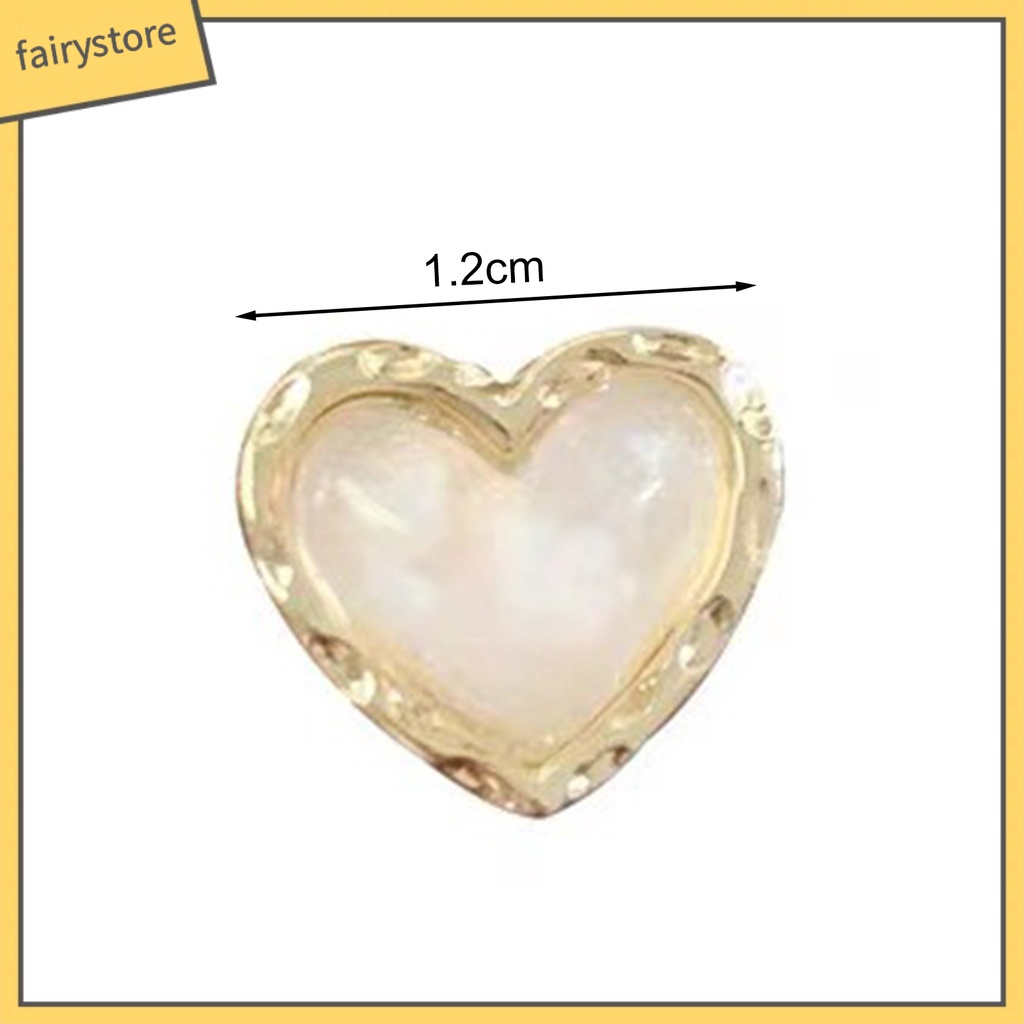 1 Đôi Bông Tai Hình Trái Tim Lấp Lánh Phong Cách Retro Dành Cho Nữ