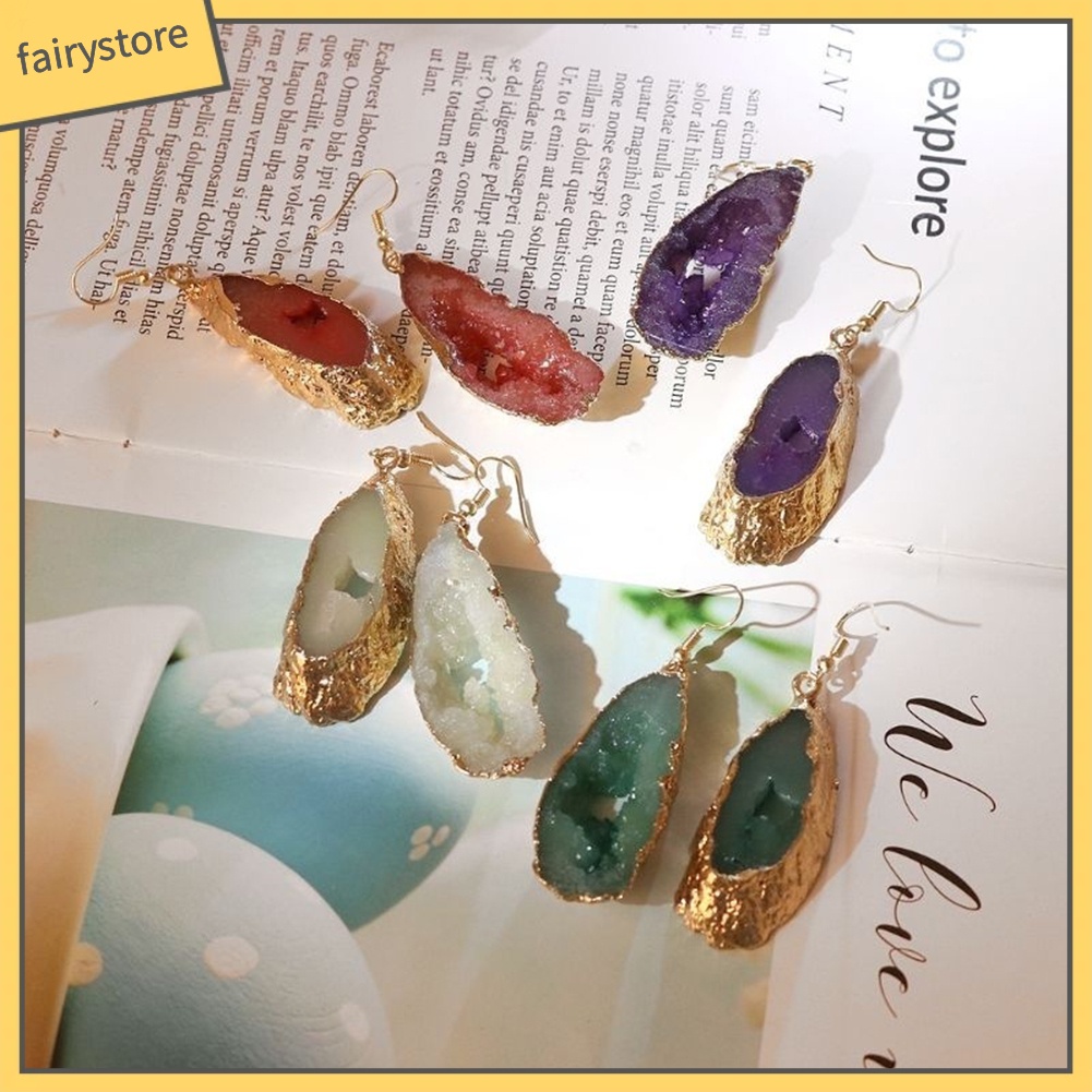 Bông Tai Hình Giọt Nước Đính Đá Sáng Tạo Dành Cho Nữ