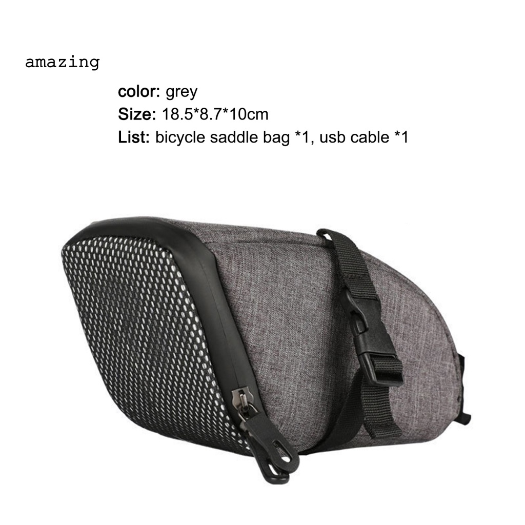 Túi Đựng Đồ Gắn Yên Xe Đạp Leo Núi / Đi Biển / Đường Dài Dung Tích Lớn Chống Mài Mòn Có Đèn