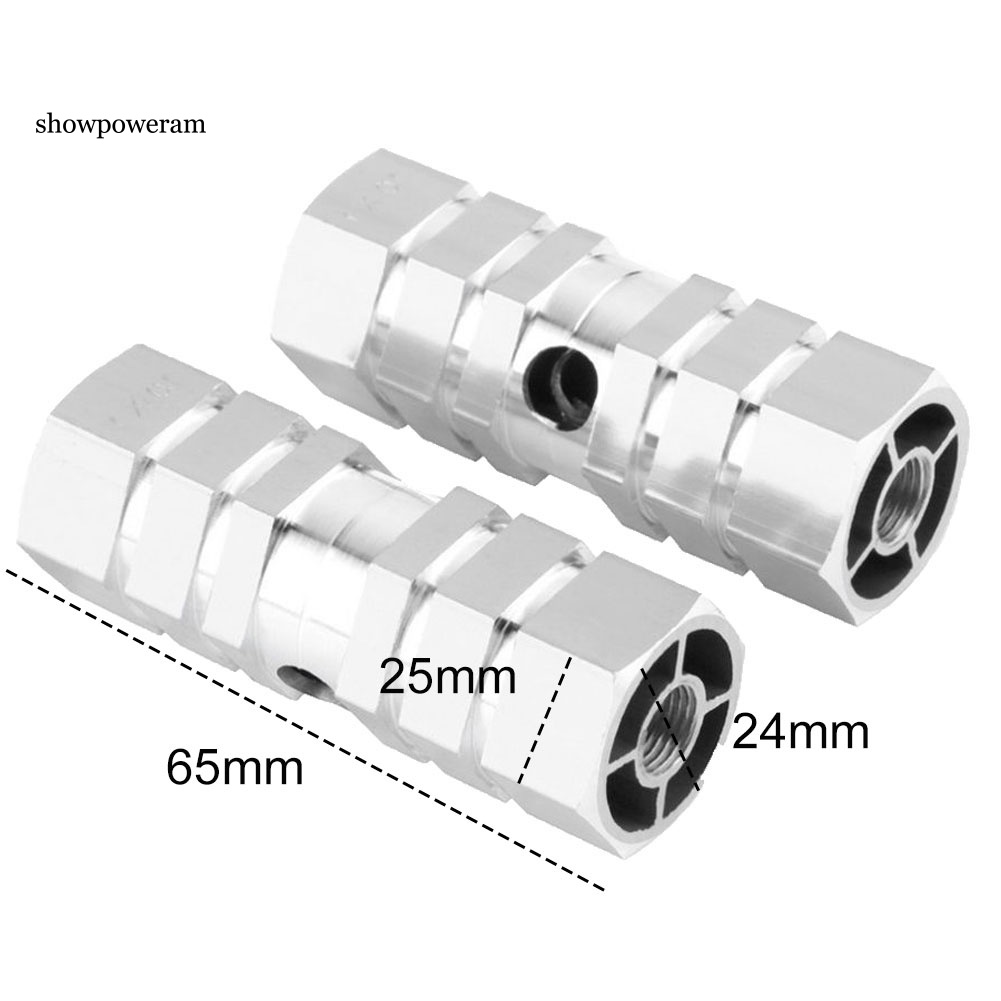 Set 2 Trục Giữ Bánh Xe Đạp Bằng Hợp Kim Nhôm Hình Lục Giác