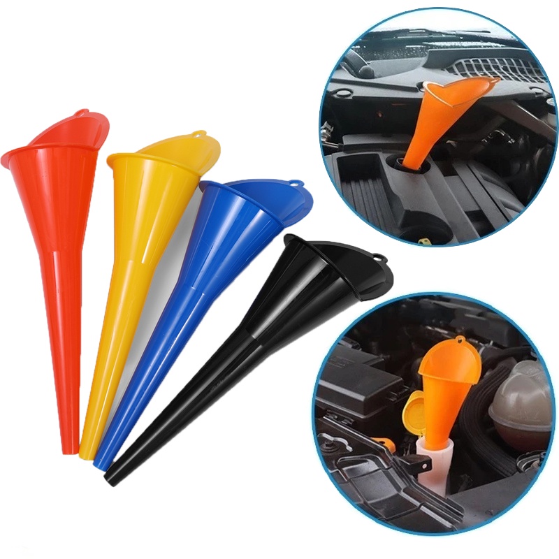 Dụng Cụ Phễu Đổ Nhiên Liệu Thân Dài Bằng Nhựa Chống Văng Cho Xe Hơi / Xe Máy