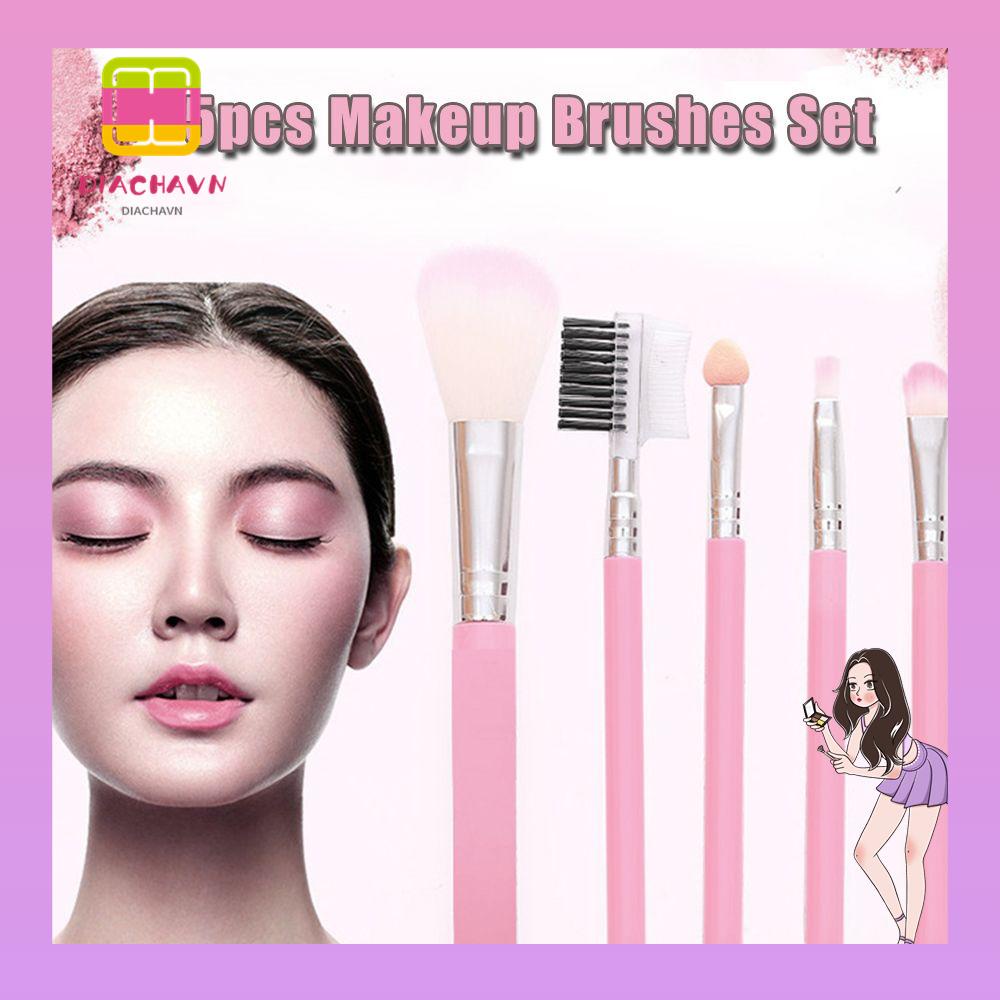 Set 5 Cọ Trang Điểm Mắt Môi Cho Nữ