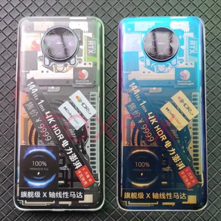 Ốp điện thoại Kính Trong Suốt Cho Xiaomi POCO F2 Pro Vỏ Pin Phía Sau Vỏ Cửa Bảng Điều Khiển Có Thay Thế Ống Kính Máy Ảnh + Keo Dán