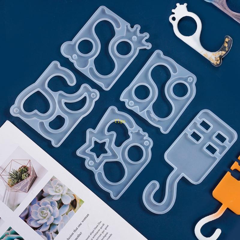 Khuôn Silicone Làm Móc Khóa Resin Đa Năng DIY